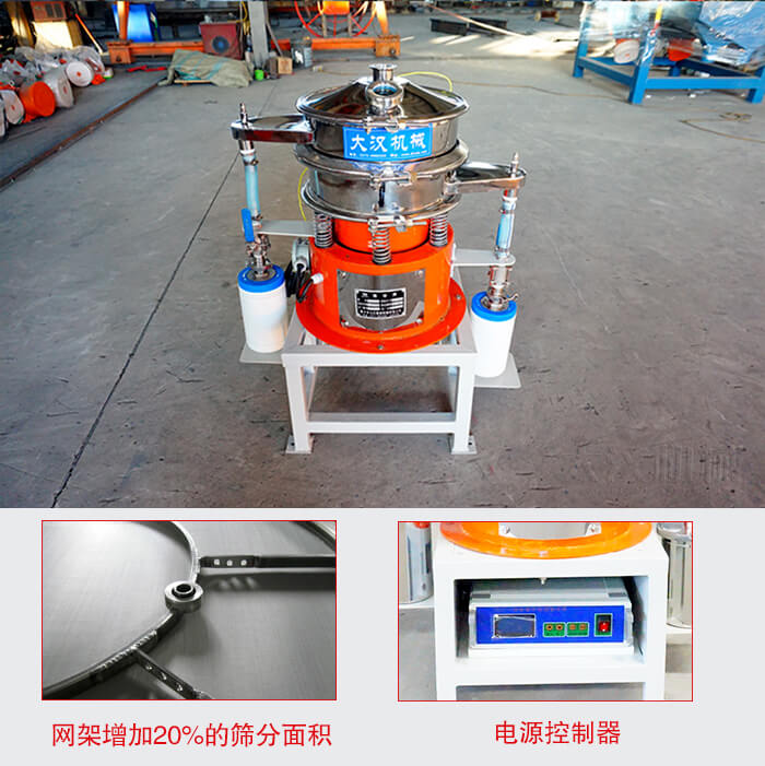 氣體保護振動篩網架增加20%的篩分面積。